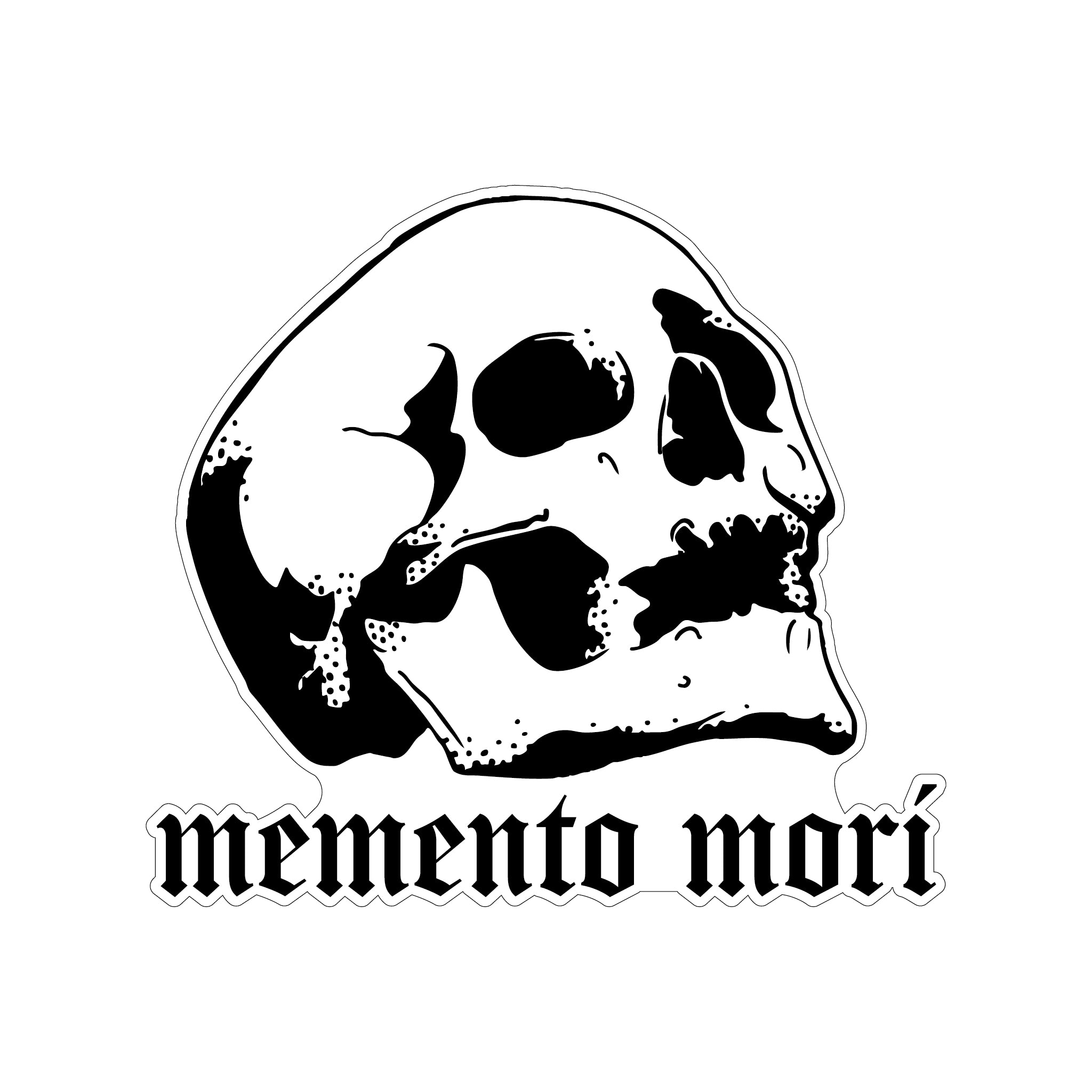 Memento Mori Skull Sticker